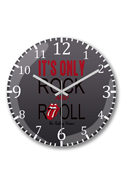 BASKI DÜNYASI Ceas de perete Rolling Stones din sticlă autentică bombată