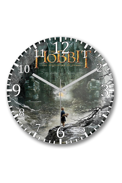 BASKI DÜNYASI الهوبيت: ساعة حائط سموغ المكسورة من الزجاج الحقيقي