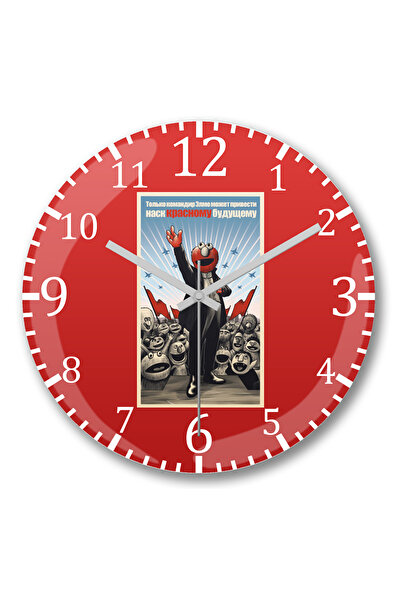 BASKI DÜNYASI Ceas de perete Kommander Elmo din sticlă autentică bombată