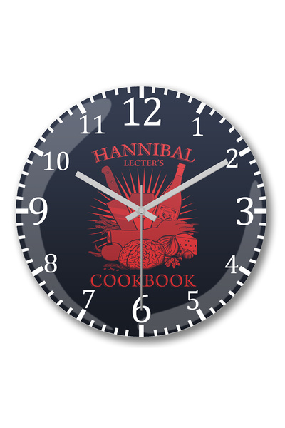 BASKI DÜNYASI Стенен часовник „Готварската книга на Ханибал Лектър“ Bombeli R...