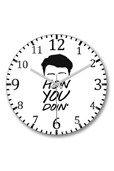 BASKI DÜNYASI Ceas de perete Friends1 din sticlă autentică bombată