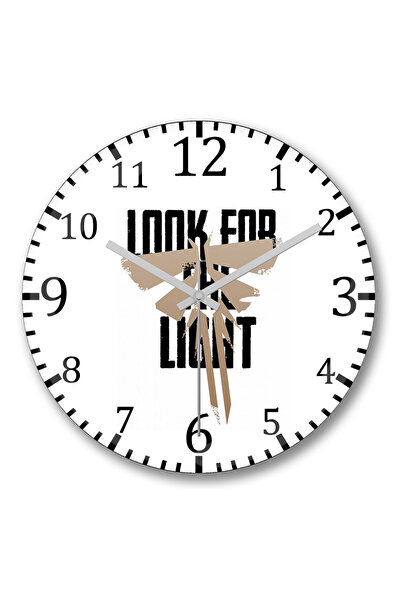 BASKI DÜNYASI Ceas de perete Look For The Light din sticlă autentică bombată