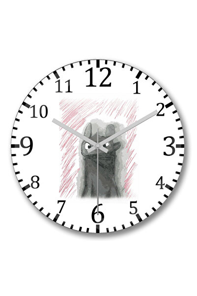 BASKI DÜNYASI Ceas de perete Banguela din sticlă autentică bombată