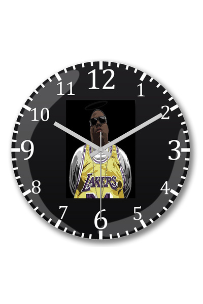 BASKI DÜNYASI ساعة حائط كبيرة سيئة السمعة من الزجاج الحقيقي المنحني