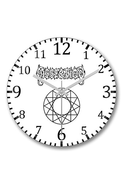 BASKI DÜNYASI ساعة حائط تشريحية من الزجاج الحقيقي المنحني