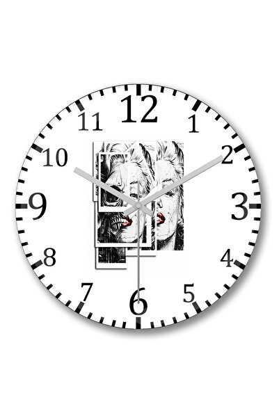 BASKI DÜNYASI Ceas de perete Marilyon din sticlă autentică bombată