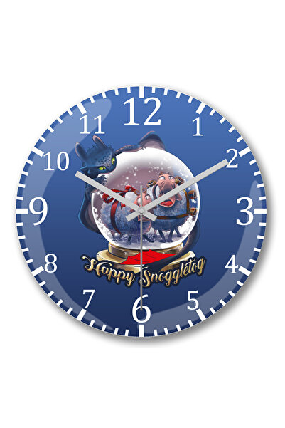 BASKI DÜNYASI Ceas de perete How to Train Your Dragon din sticlă autentică bo...