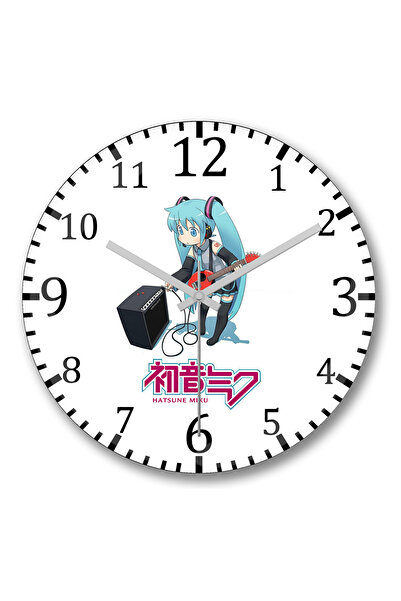 BASKI DÜNYASI Ceas de perete Hatsune Miku din sticlă autentică bombată