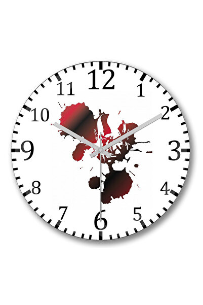 BASKI DÜNYASI Ceas de perete Blood Of Kratos din sticlă autentică bombată