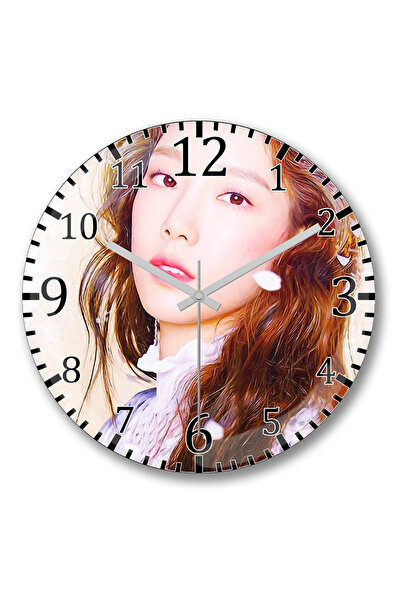 BASKI DÜNYASI Ceas de perete Taeyeon din sticlă autentică bombată