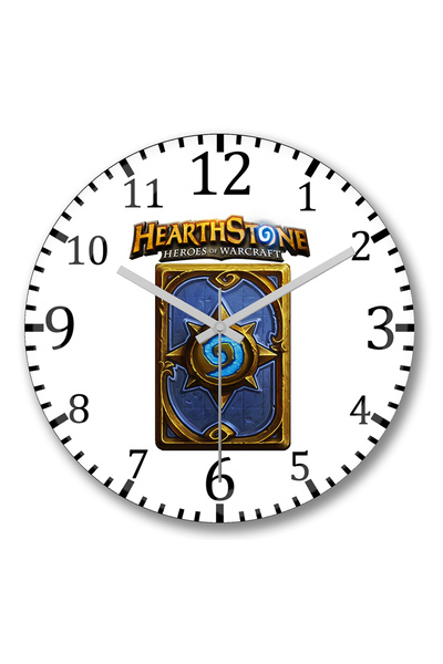 BASKI DÜNYASI Ceas de perete Hearthstone1 din sticlă autentică bombată