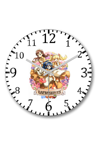 BASKI DÜNYASI Ceas de perete Kafra Service din sticlă autentică bombată