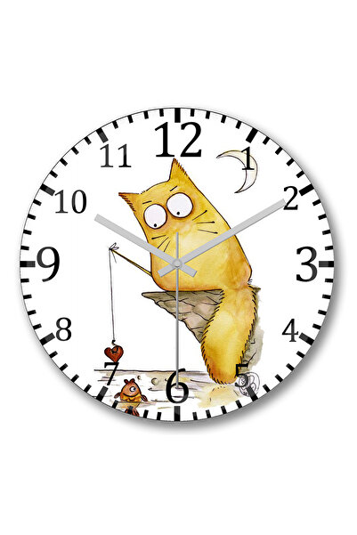 BASKI DÜNYASI التفكير في الحب ساعة الحائط الزجاج الحقيقي المنحني