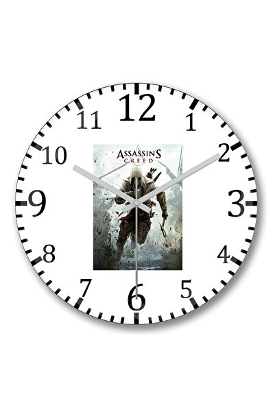 BASKI DÜNYASI Ceas de perete Assassins 3 din sticlă autentică bombată