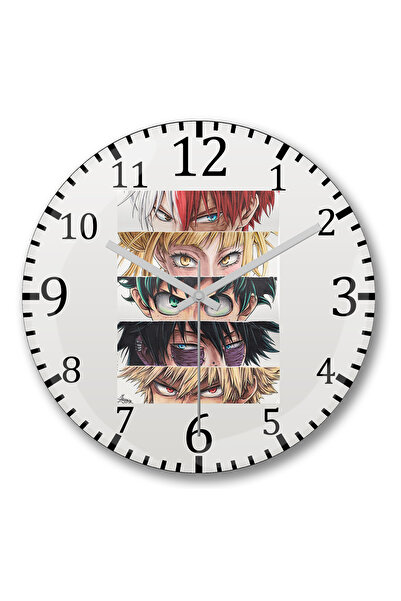 BASKI DÜNYASI Ceas de perete Heroes Eyes din sticlă autentică bombată