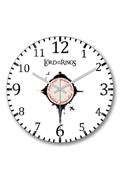 BASKI DÜNYASI Stăpâna Inelelor1 Ceas de perete Sticlă Reală Curbată