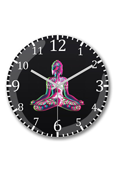 BASKI DÜNYASI ساعة حائط زين من الزجاج الحقيقي المنحني