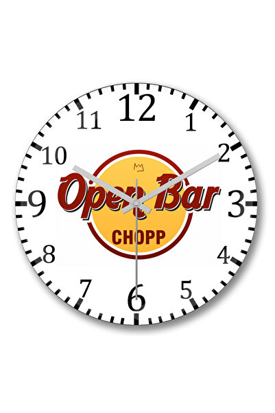 BASKI DÜNYASI Ceas de perete Lion Open Bar Hard Rock din sticlă autentică bom...