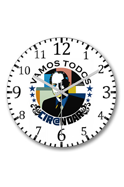 BASKI DÜNYASI Ρολόι τοίχου Cirania Cir@ndar PopArte με κυρτό γυαλί από αληθιν...