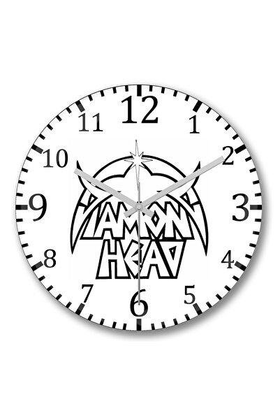 BASKI DÜNYASI Ceas de perete Diamond Head din sticlă autentică bombată