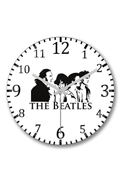 BASKI DÜNYASI Ceas de perete The Beatles 02 din sticlă autentică bombată
