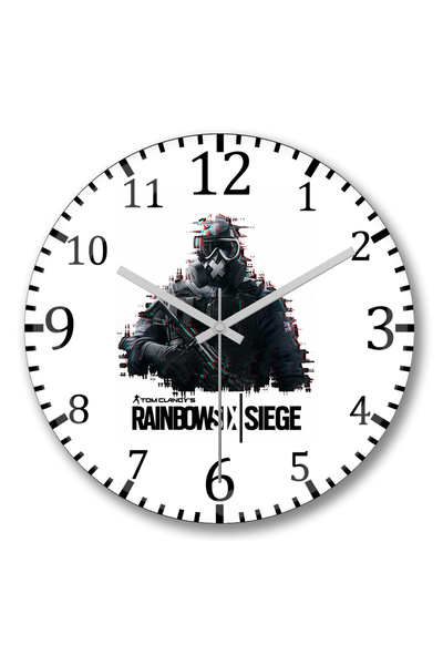 BASKI DÜNYASI كتم ساعة حائط R Branca من الزجاج الحقيقي المنحني