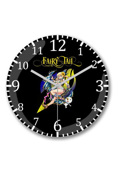 BASKI DÜNYASI Ceas de perete Fairy Tail Lucy Heartfilia Anime Manga din sticl...