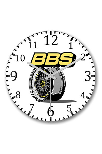 BASKI DÜNYASI Ceas de perete Bmw Bbs din sticlă autentică bombată