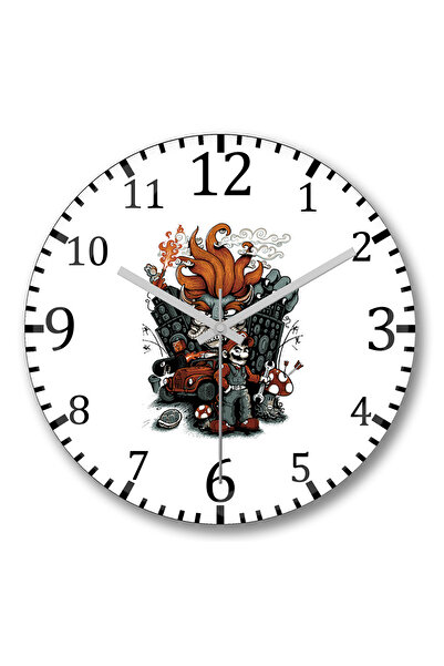 BASKI DÜNYASI Ceas de perete Mario Max din sticlă autentică bombată