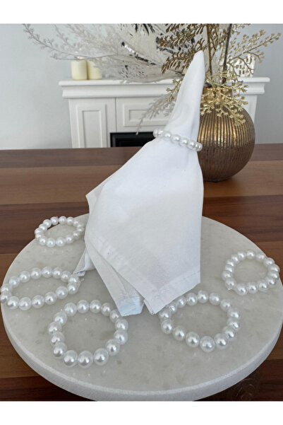 Menar Tasarım 6 штук серветки Перлинне кільце - Кільце - Столові прибори