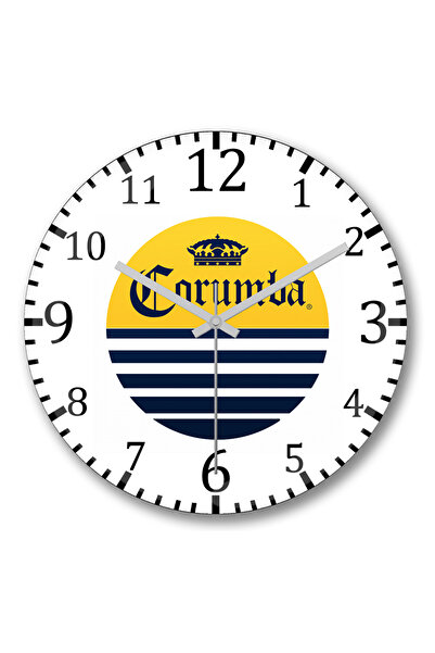 BASKI DÜNYASI Ceas de perete Corumbona din sticlă autentică bombată