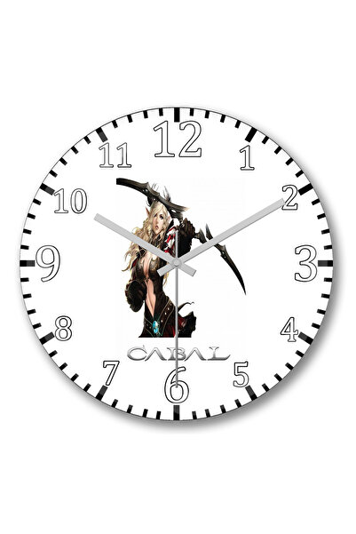 BASKI DÜNYASI Ceas de perete Cabal Online din sticlă autentică