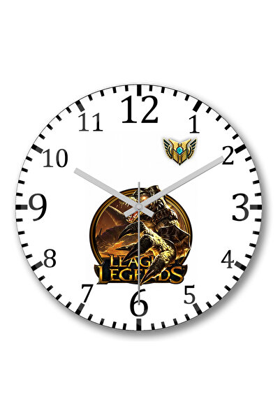 BASKI DÜNYASI Ceas de perete League Of Legends Renekton Lol din sticlă autent...