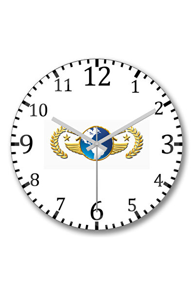 BASKI DÜNYASI ساعة حائط كاونتر سترايك ذا جلوبال إيليت من الزجاج الحقيقي المنحني