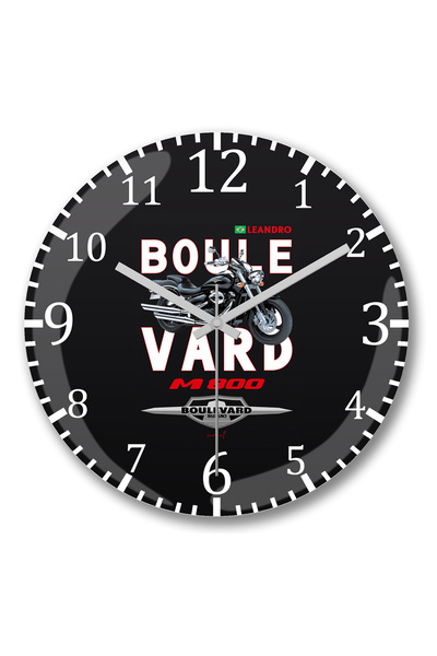 BASKI DÜNYASI Ceas de perete Boulevard M800 Leandro din sticlă autentică bombată