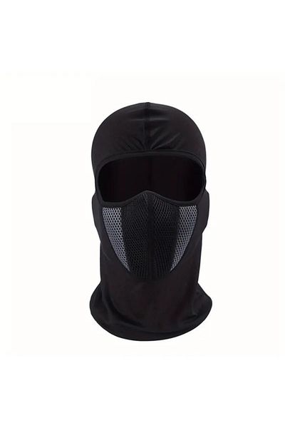 Breen Grey-Black Face Mask for Motorists - Face Protector from Cold, Wind and Sun