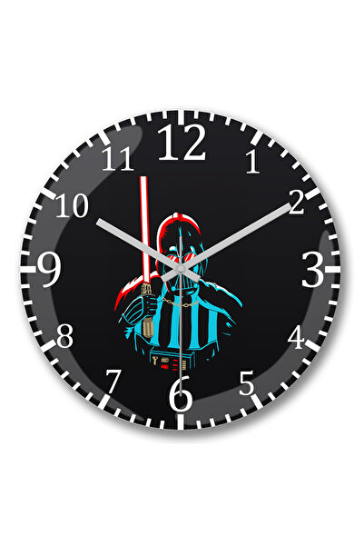 BASKI DÜNYASI Ceas de perete Darth Vader Star Wars din sticlă autentică bombată