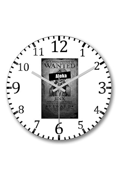 BASKI DÜNYASI ساعة حائط ألوكا من الزجاج الطبيعي المنحني