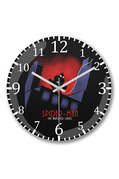 BASKI DÜNYASI Supereroi Spider Ceas de perete animat din sticlă autentică bom...
