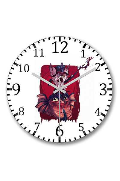 BASKI DÜNYASI ساعة حائط Kled من الزجاج الحقيقي المنحني