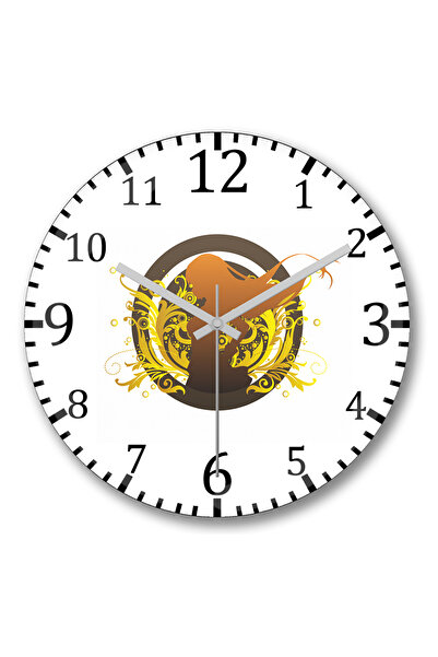 BASKI DÜNYASI Ceas de perete Abstrato din sticlă autentică bombată