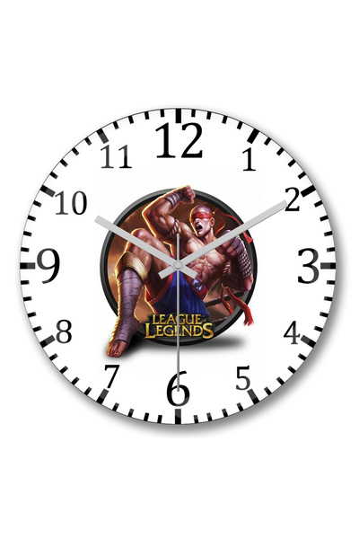 BASKI DÜNYASI Ceas de perete League Of Legends Lee Sin din sticlă autentică b...