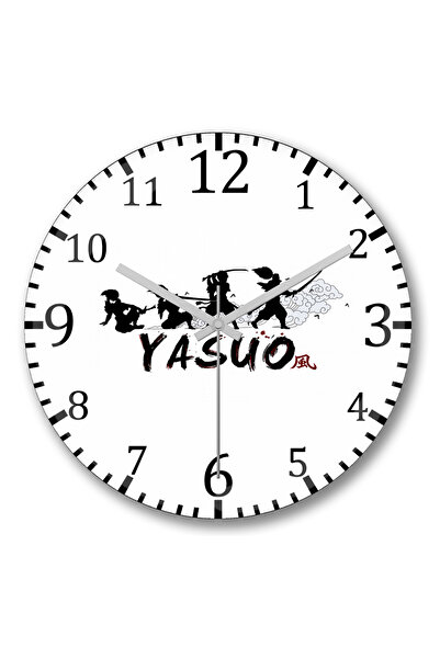 BASKI DÜNYASI ساعة حائط ياسو من الزجاج الحقيقي المنحني (2)