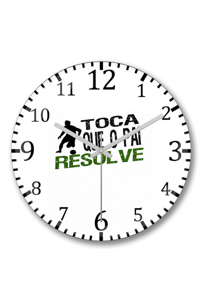 BASKI DÜNYASI ساعة حائط Pai Resolve من الزجاج الحقيقي المنحني