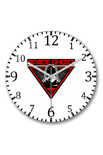 BASKI DÜNYASI Ceas de perete Space Ghost din sticlă autentică bombată