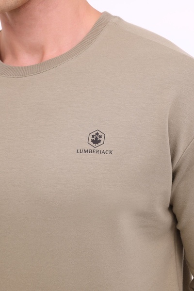lumberjack 4w,mb Sn75 C Neck Sw 4pr Erkek Sweat A101813209 Haki