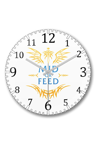 BASKI DÜNYASI League of Legends Adc sau ceas de perete din sticlă autentică