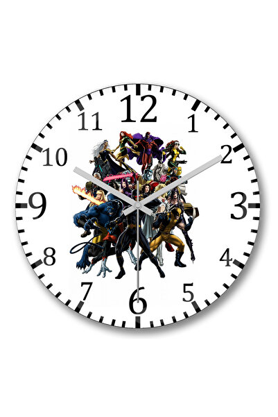 BASKI DÜNYASI Ceas de perete Xmen din sticlă autentică bombată