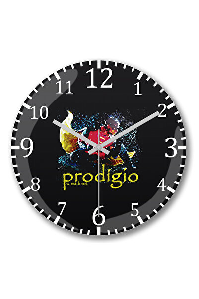 BASKI DÜNYASI Ceas de perete Prodígio din sticlă autentică bombată