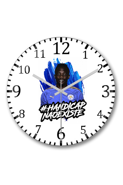 BASKI DÜNYASI Ceas de perete Musa Fifa 18 Handicap Naoexiste din sticlă auten...